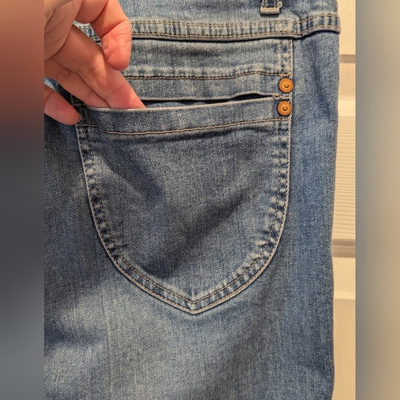 CLOSED Women's Pedal Position Frayed Ankle Denim Blue Jeans Size Italy 48 US 32 - Picture 11 of 15